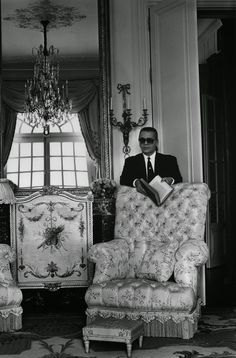 Karl Lagerfeld à la Villa Vigie