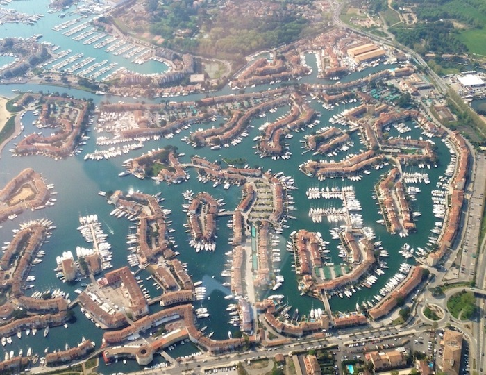 Port Grimaud view from the sky
