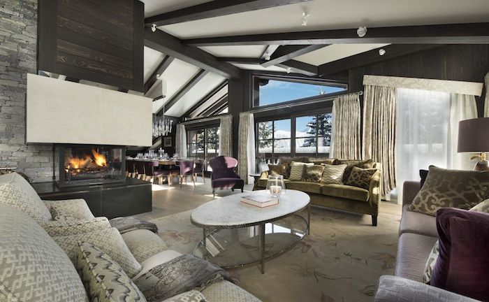 Chalet de luxe à Courchevel, composée de 6 chambres, pour une surface habitable de 610 m².