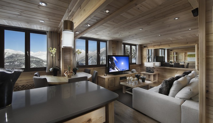 Chalet de luxe à Courchevel, composée de 3 chambres, pour une surface habitable de 80 m².