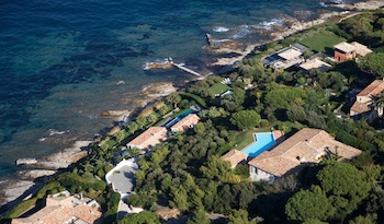 Villa de luxe à Saint Tropez, composée de 6 chambres, pour une surface habitable de  m².