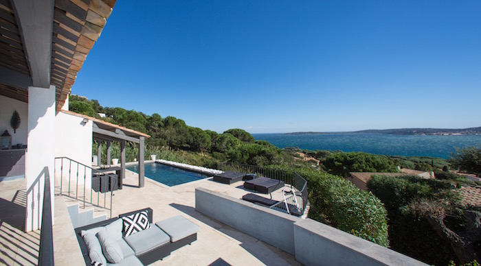 Villa de luxe à Saint Tropez, composée de 4 chambres, pour une surface habitable de  m².