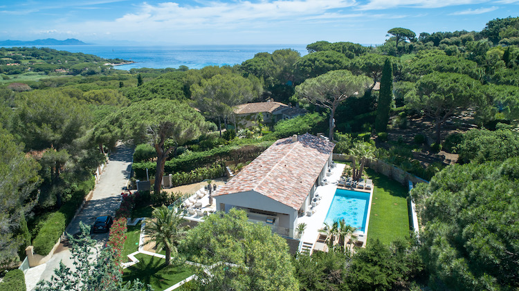 Villa de luxe à Saint Tropez, composée de 5 chambres, pour une surface habitable de 220 m².