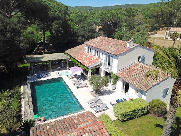 Villa de luxe à Saint Tropez, composée de 6 chambres, pour une surface habitable de 320 m².