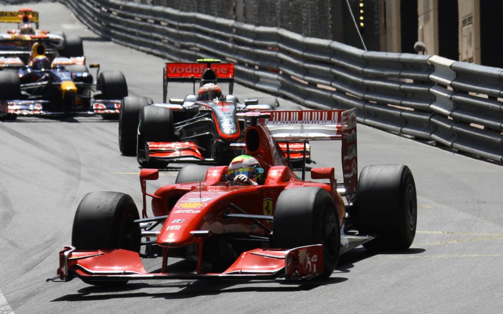 Ferrari on the monaco grand prix