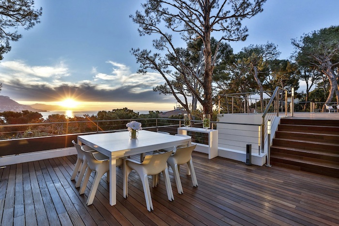 Sunrise from a terrace in Saint Jean Cap Ferrat