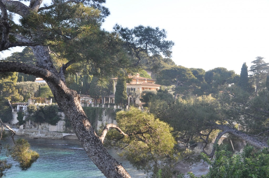 views of a property taken from the beach in Saint Jean Cap Ferrat