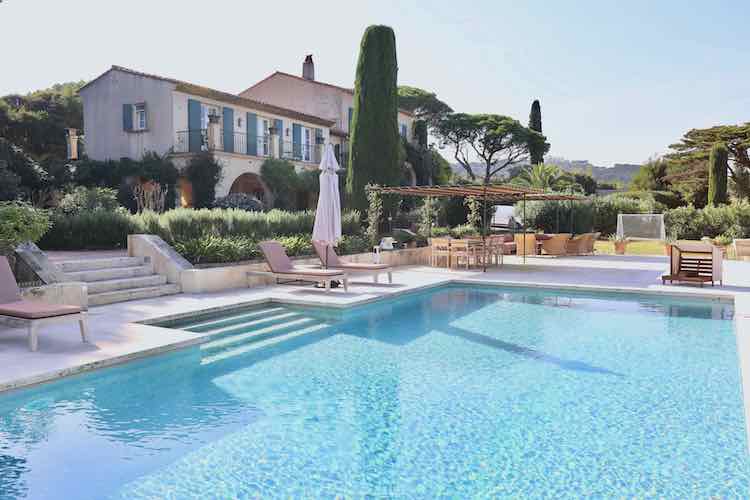 Villa de luxe à Saint Tropez, composée de 6 chambres, pour une surface habitable de 500 m².